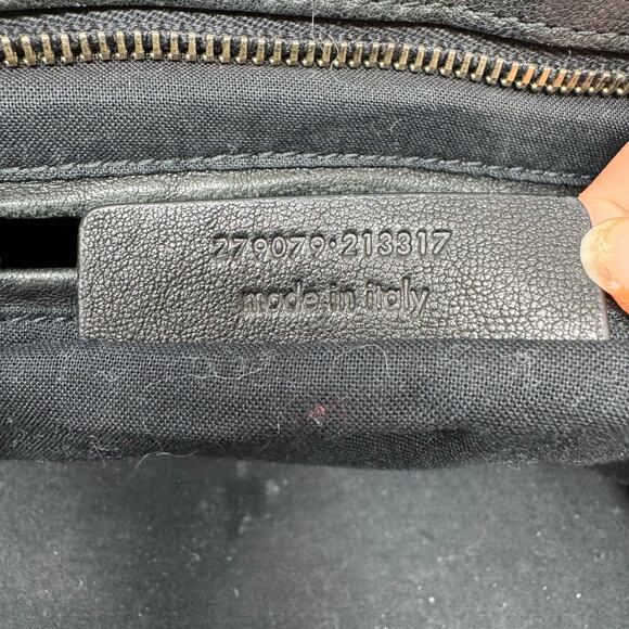 Yves Saint Laurent Vintage Cabas Chyc Y Black Leather Gold Hardware Large - Picture 8 of 15